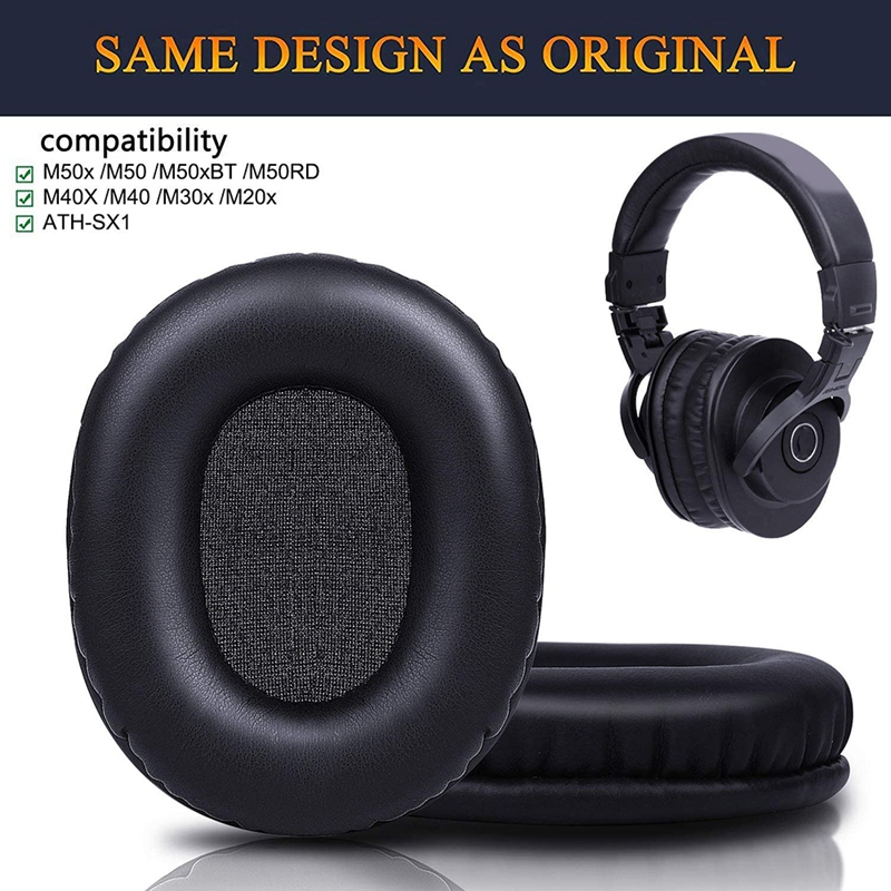 Audio Technica Headphone Ath-M20X - Bantalan Telinga Pengganti ABGI untuk Headphone