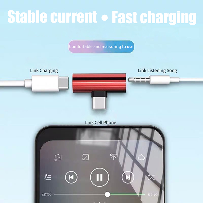 Adaptor Logam USB Tipe-C Ke 3. - Earphone Splitter Jack ulasan dan harga